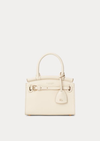 Bolsos De Mano Ralph Lauren Mujer Creme - Calfskin Mini RL50 - EZGBO4083